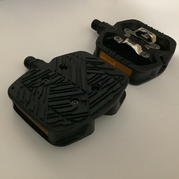 Geo Trekking Grip Bicycle Hybrid Pedals - Picture 1 of 8